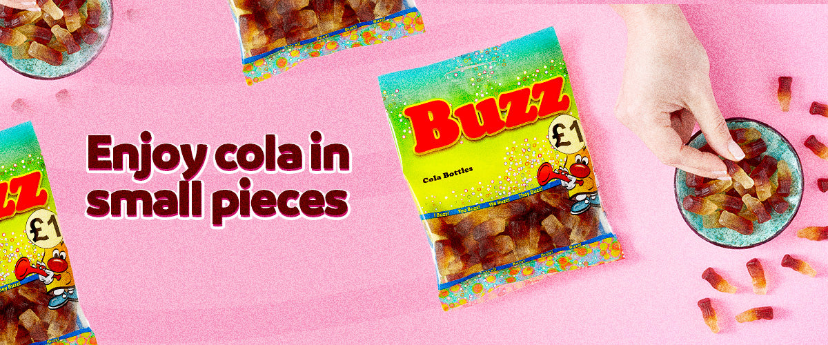 Cola Bottle Flavoured Sweets: Enjoy cola in small pieces – Buzz Sweets