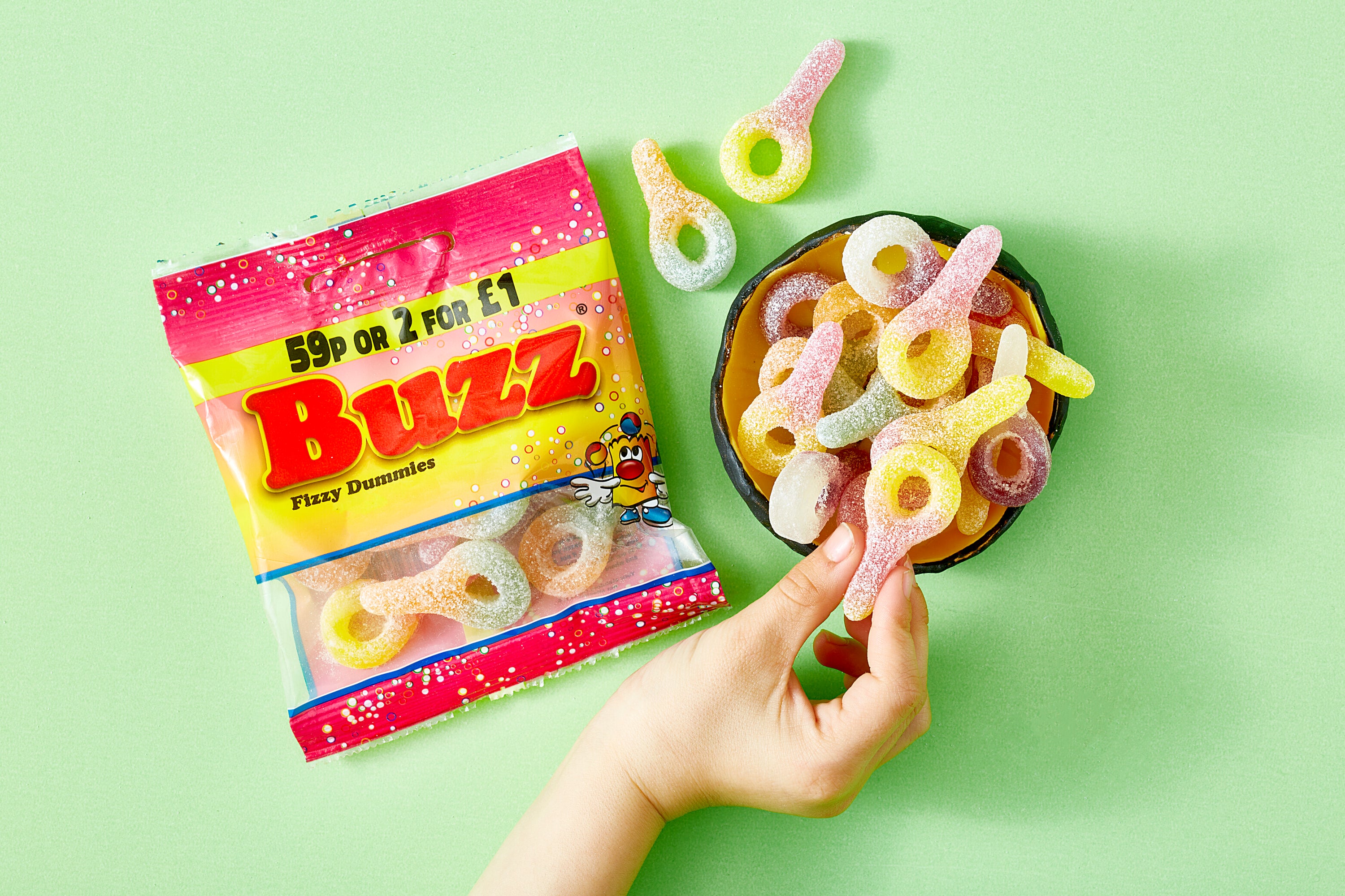 Buzz Sweets Fizzy Dummies | Kids Bags