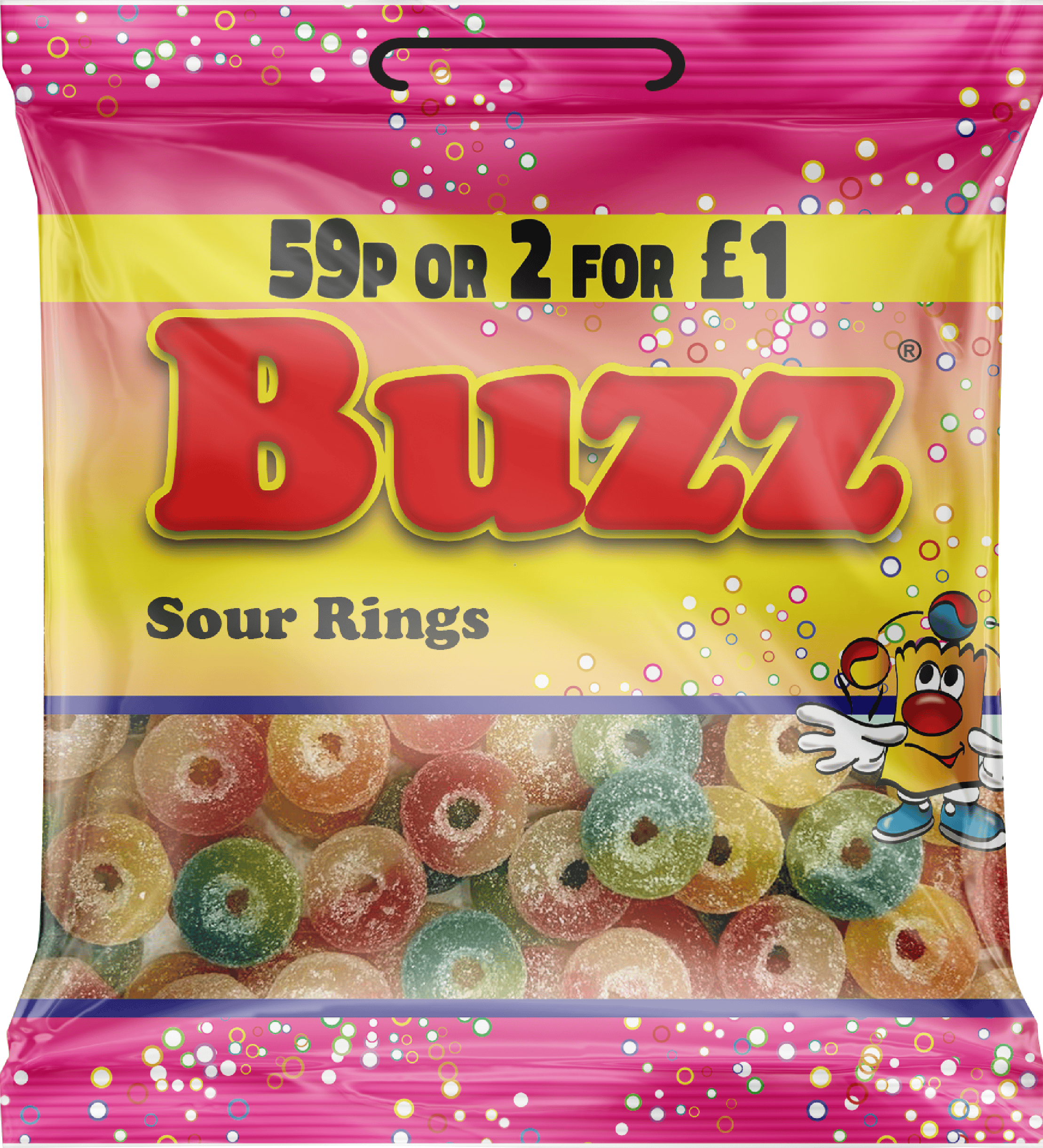 Buzz Sweets Super Sour Rings | Kids Bags