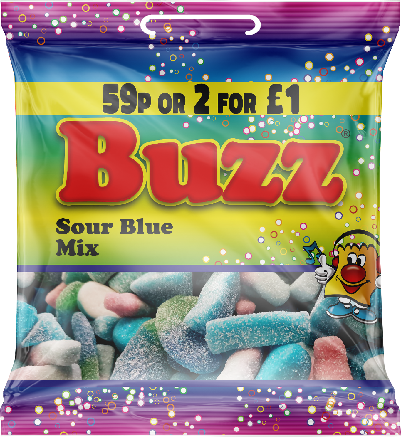 Buzz Sweets Sour Blue Mix | Kids Bags