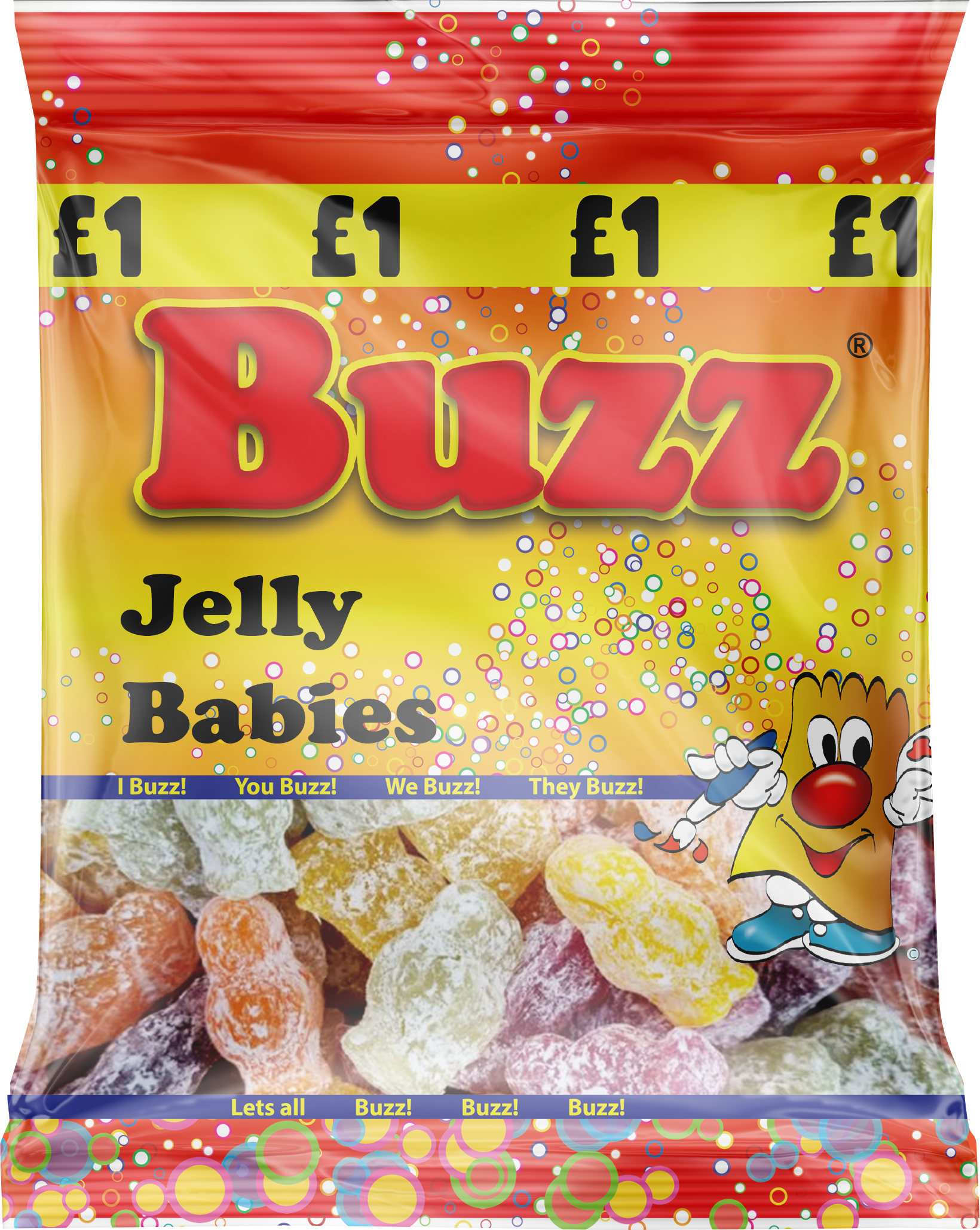 Buzz Sweets Jelly Babies | Share Pack