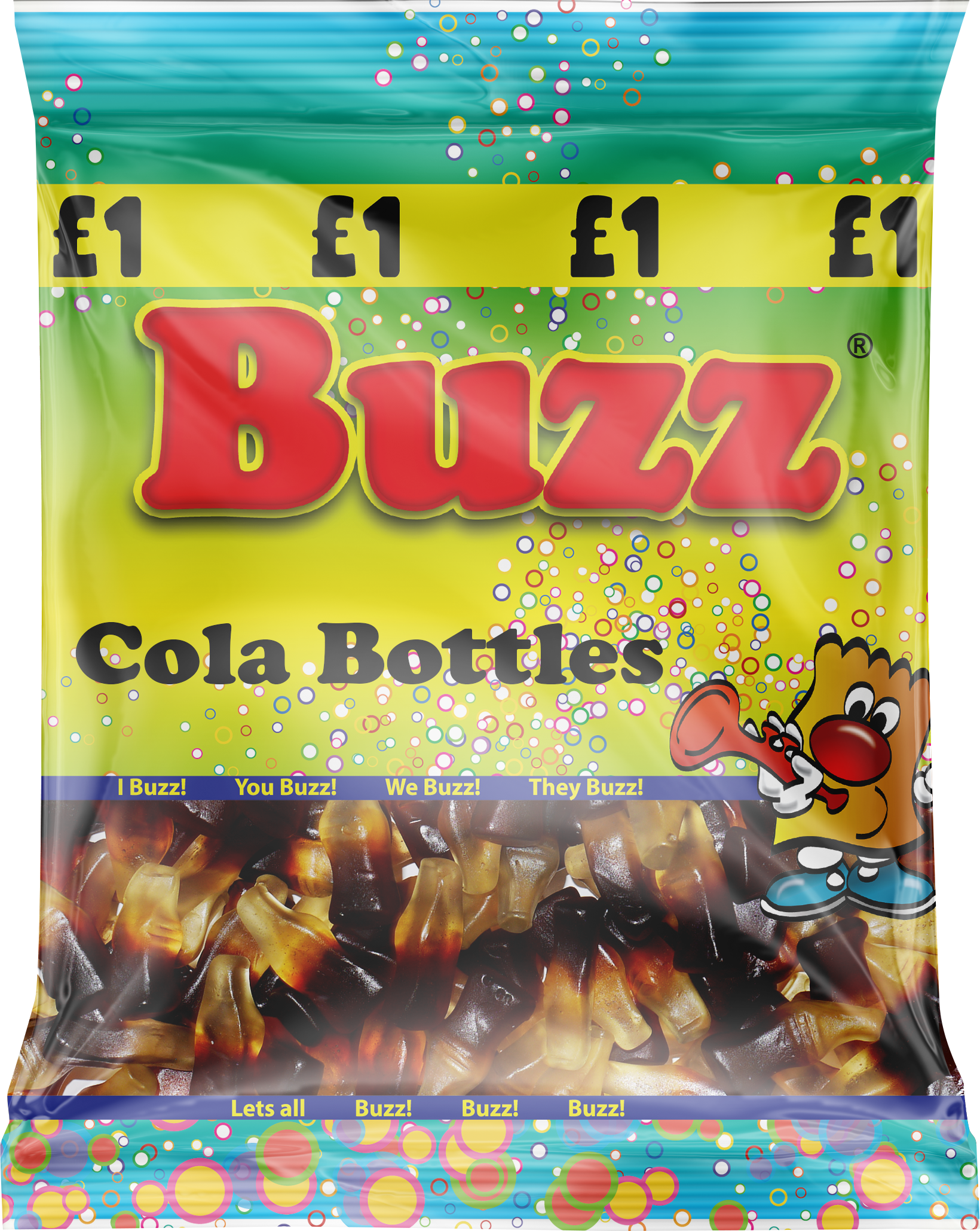 Buzz Sweets Cola Bottles | Share Pack