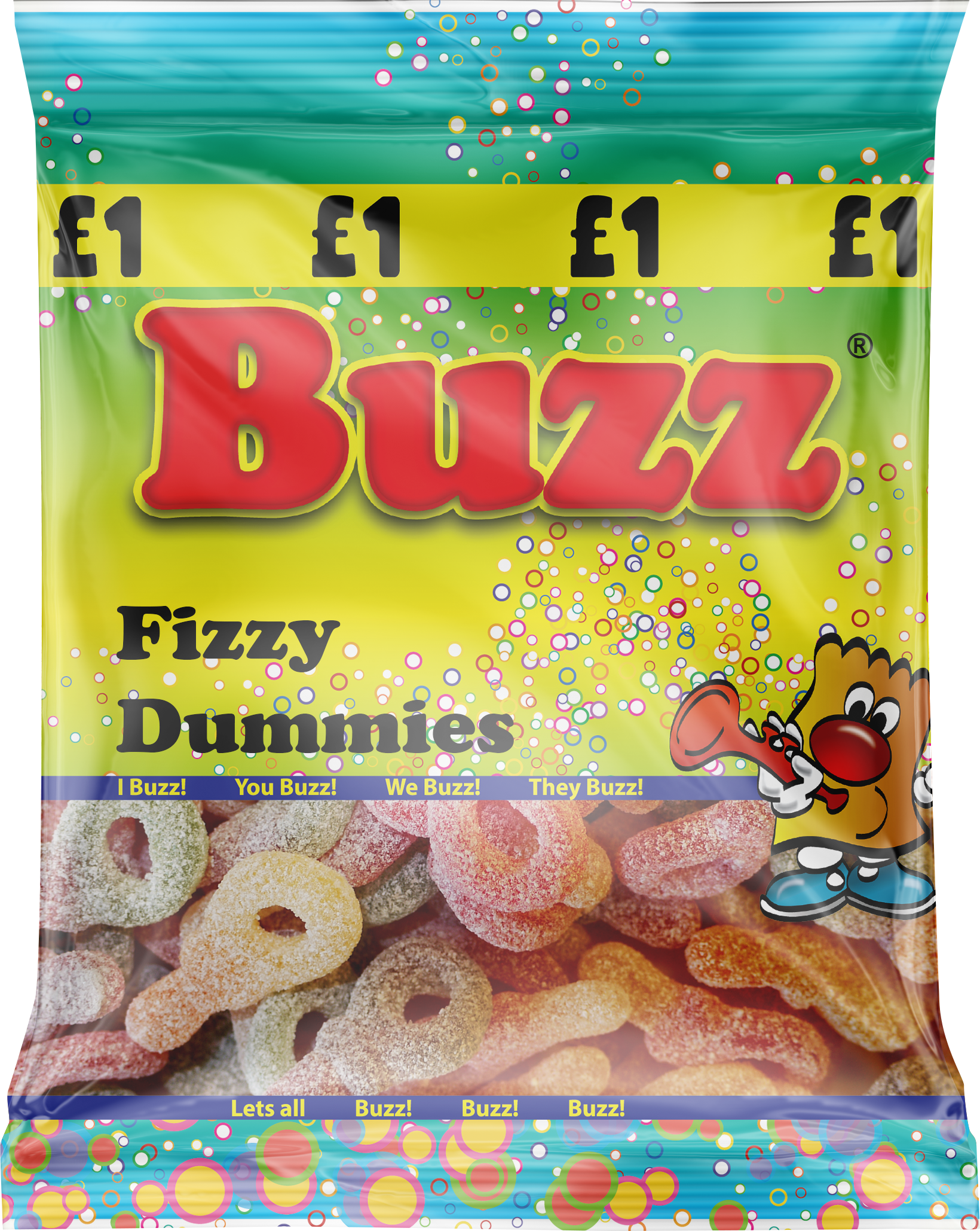 Buzz Sweets Fizzy Dummies | Share Pack