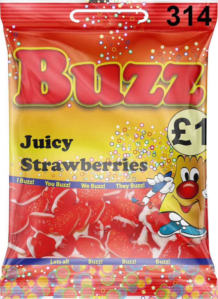 Buzz Sweets Juicy Strawberries | Share Pack