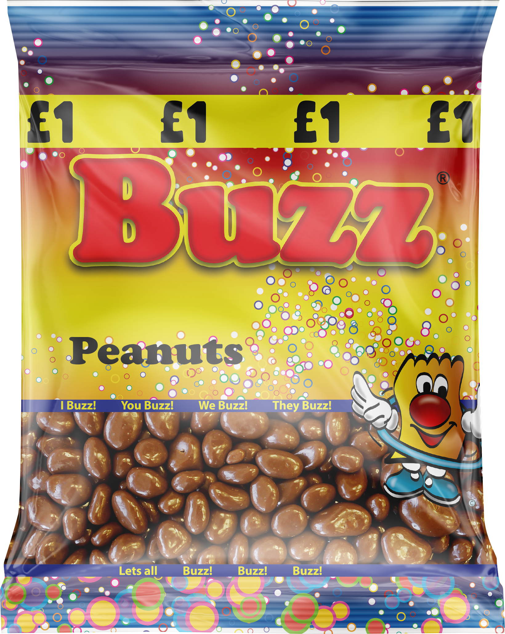 Buzz Sweets Chocolate Peanuts | Share Pack