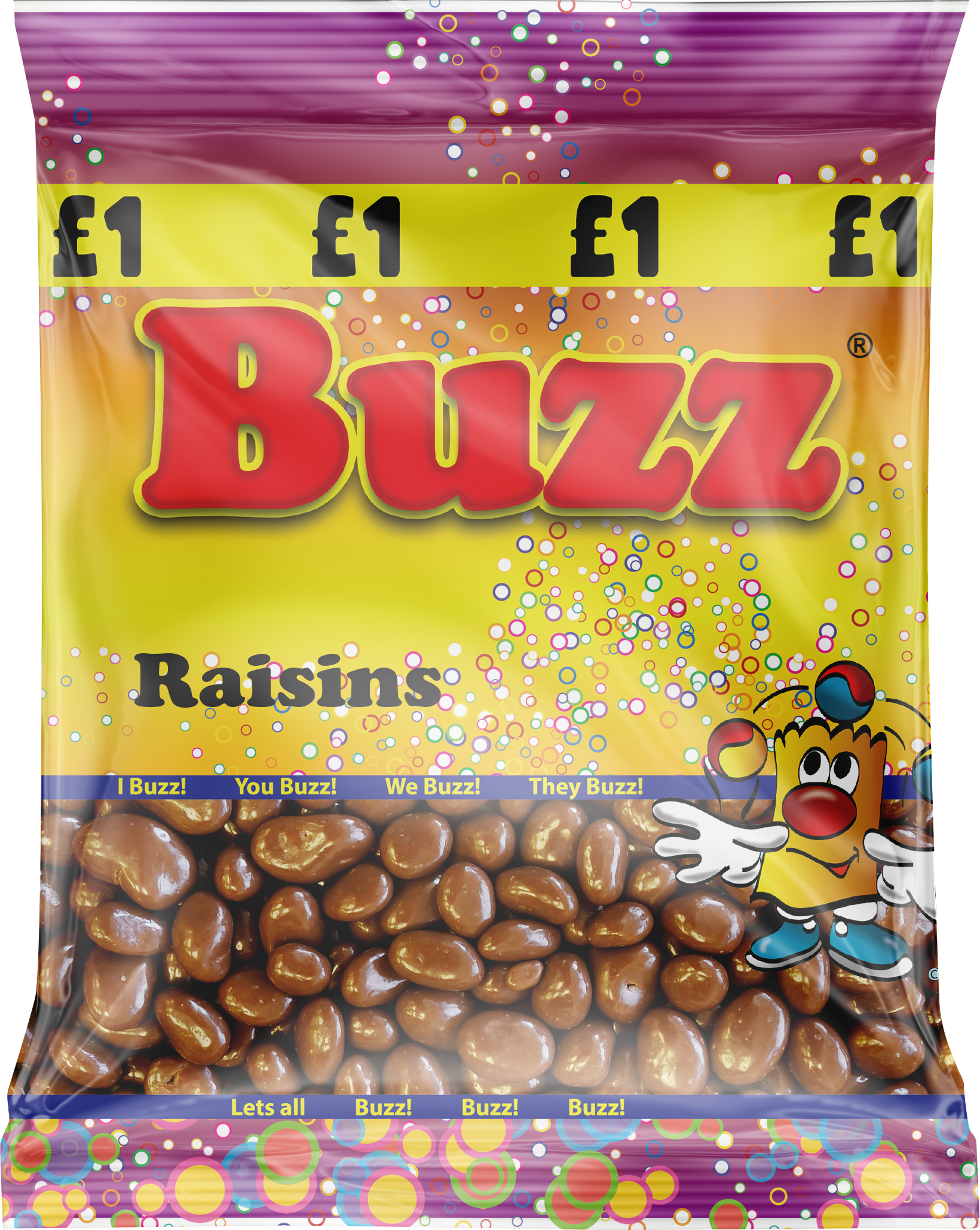 Buzz Sweets Chocolate Raisins | Share Pack