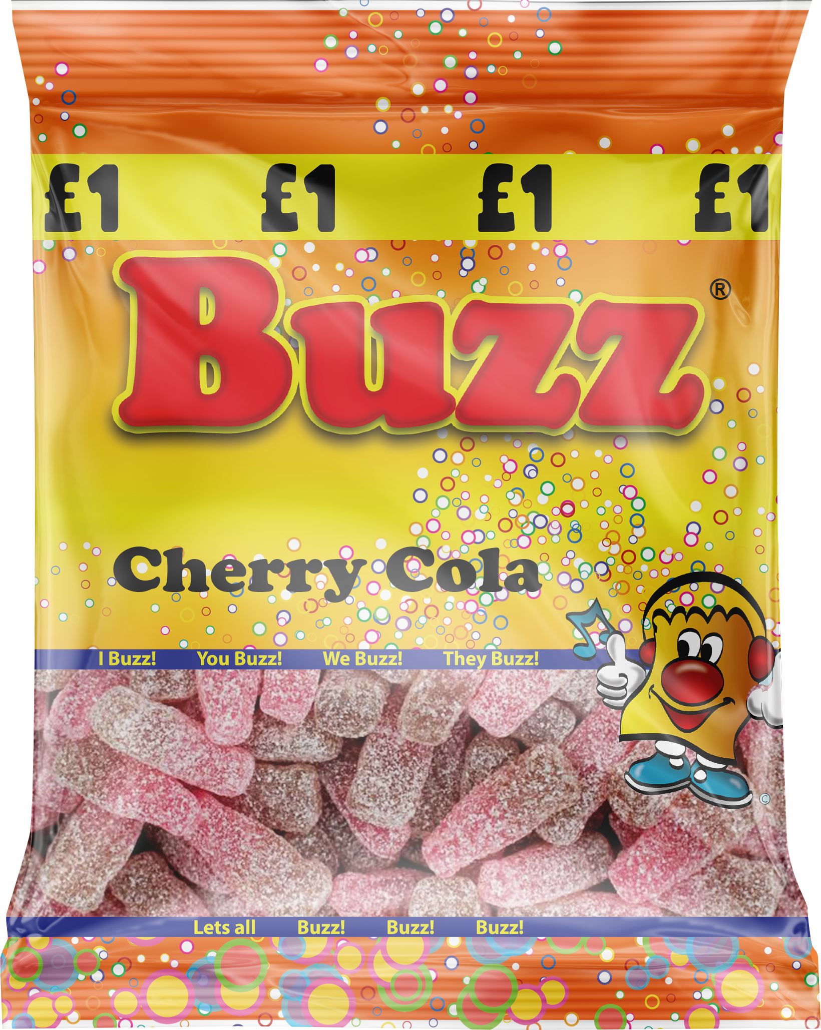 Buzz Sweets Cherry Cola Bottles | Share Pack