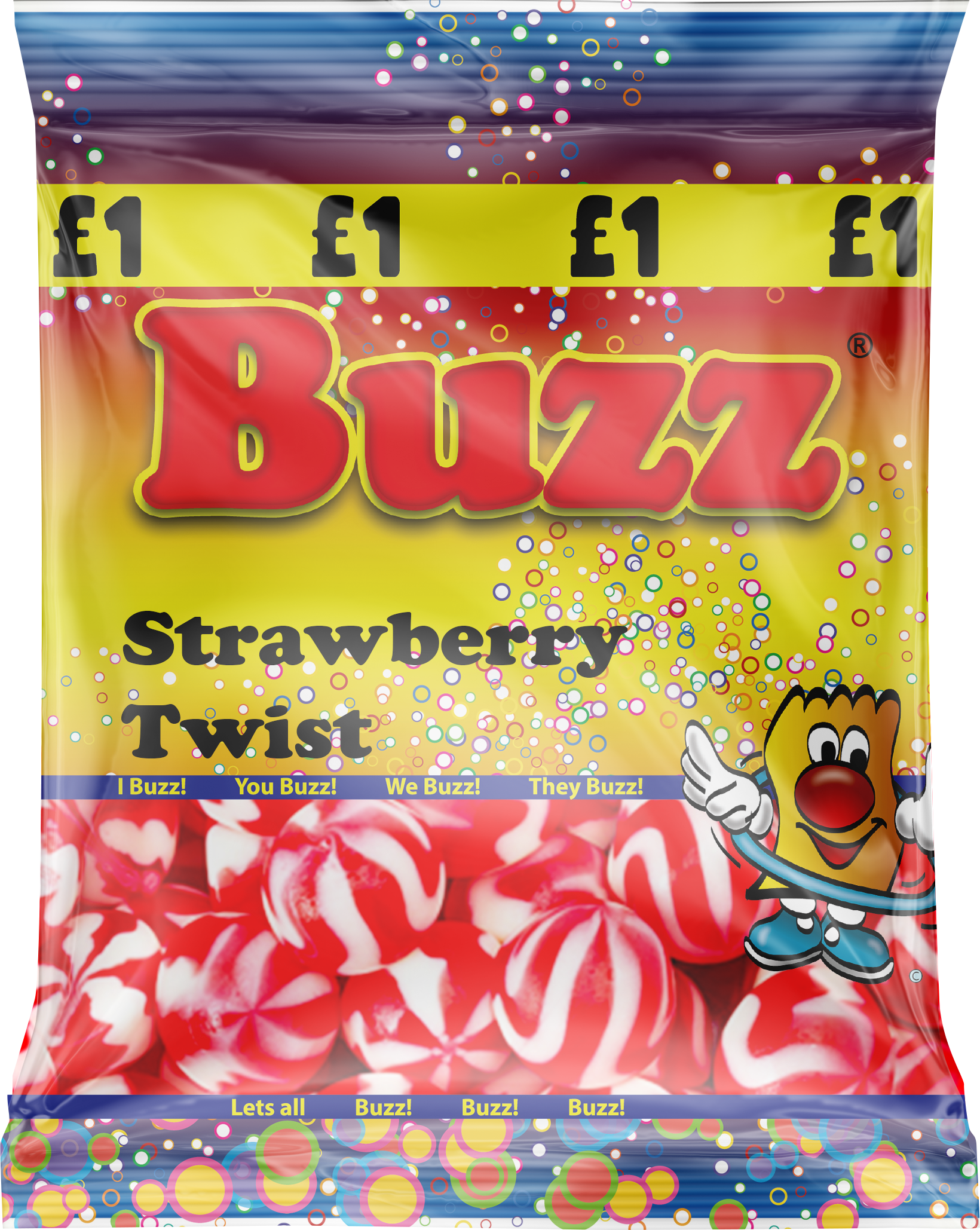 Buzz Sweets Strawberry Twist | Share Pack