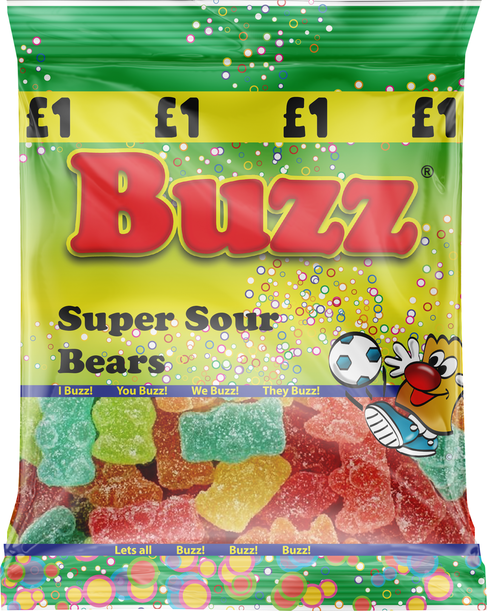 Buzz Sweets Sour Bears | Share Pack