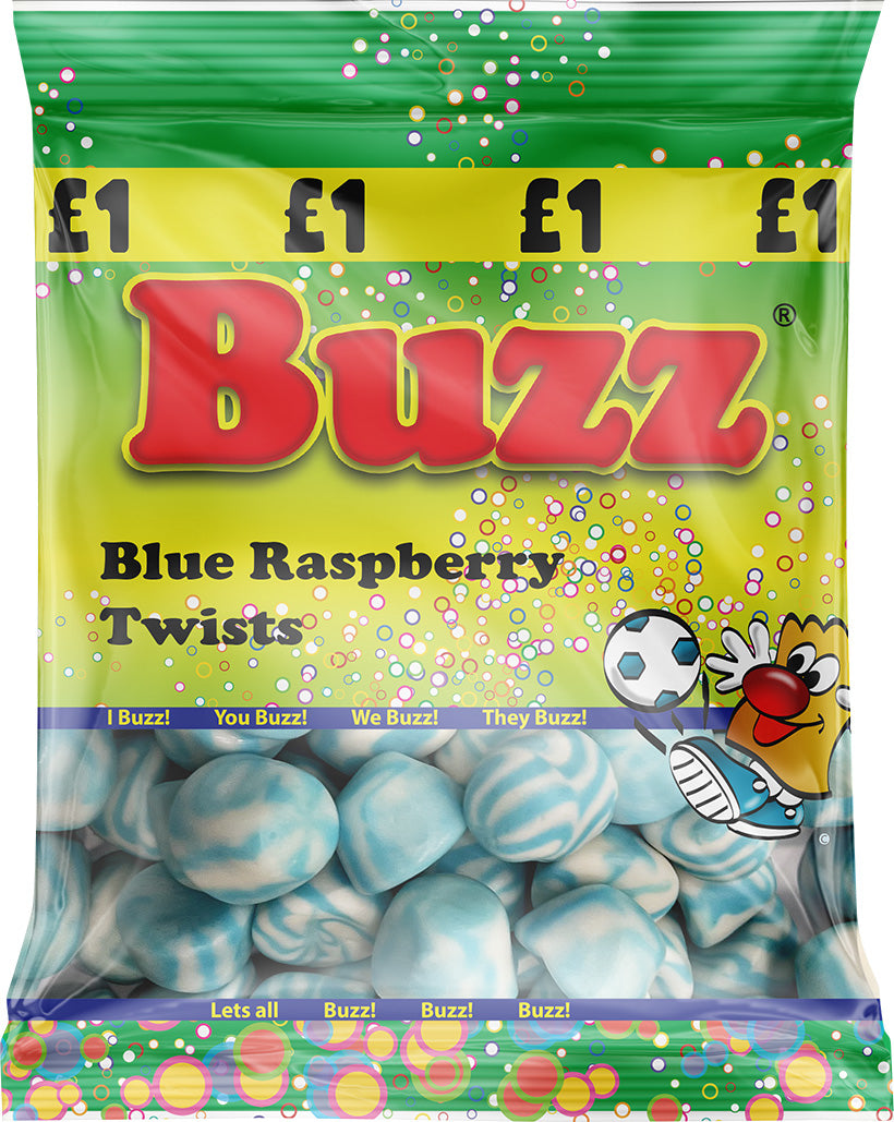 Buzz Sweets Blue Raspberry Twist | Share Pack