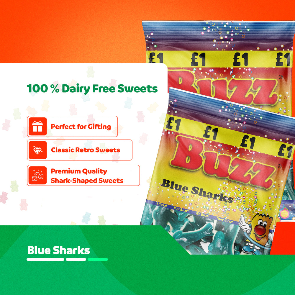 Buzz Sweets Blue Sharks