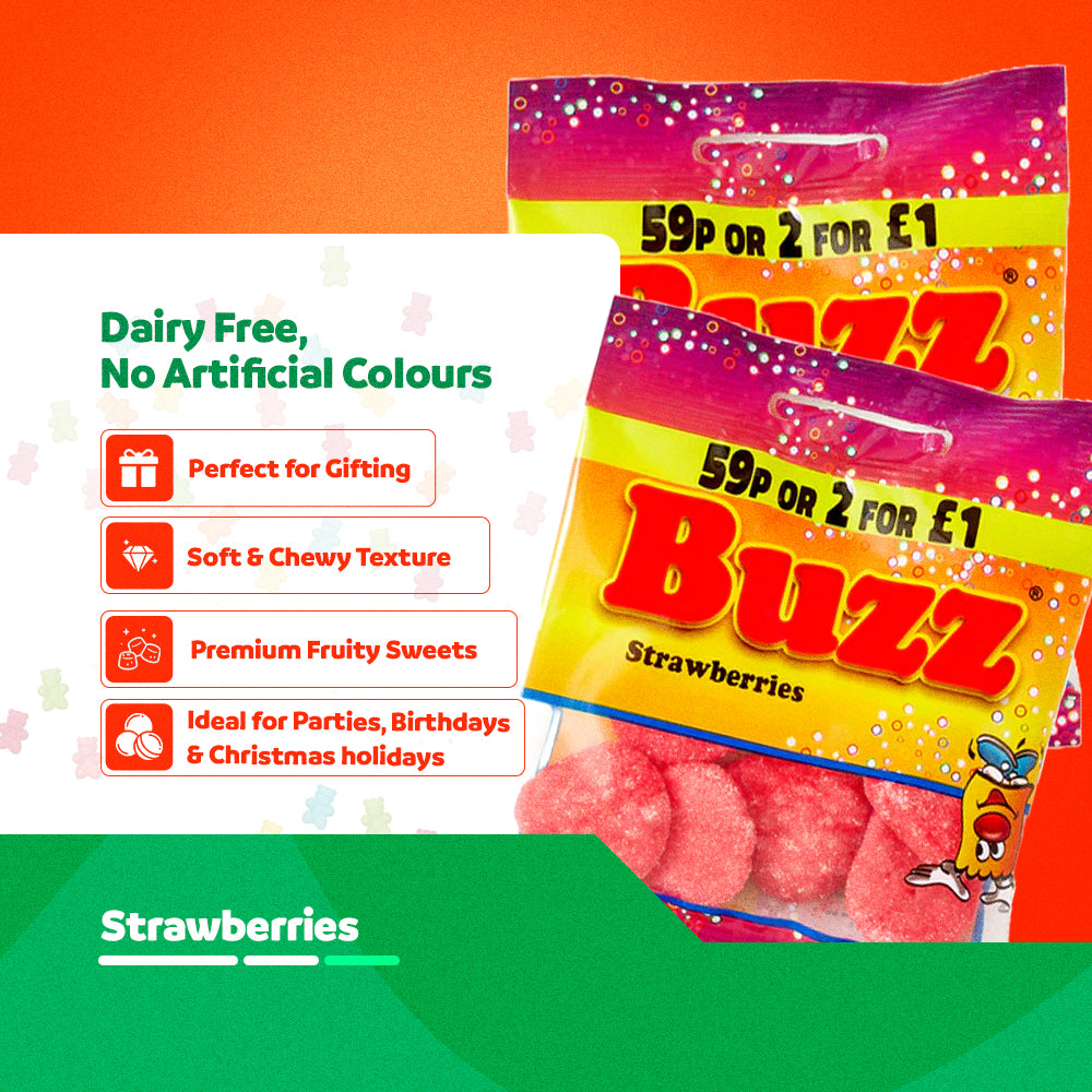 Buzz Sweets Strawberries | Kids Bags