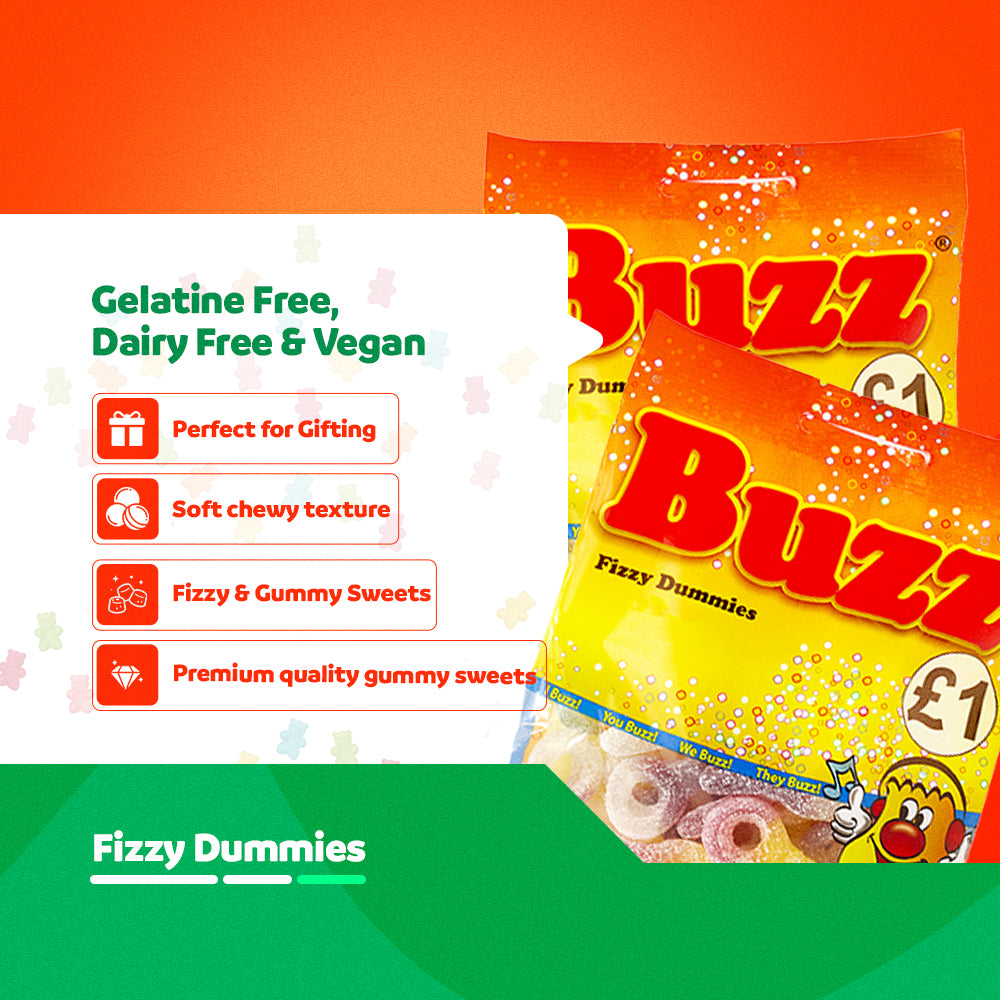 Buzz Sweets Fizzy Dummies | Kids Bags