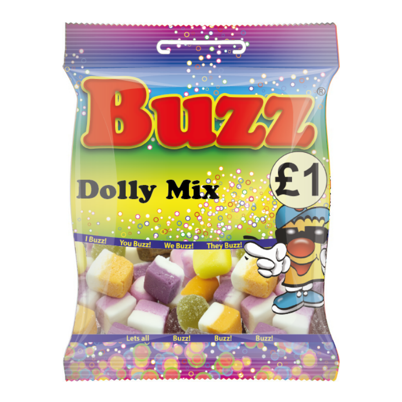 10 Packets Of Classic Retro Dolly Mix By Buzz Sweets. Sell for £1 each.